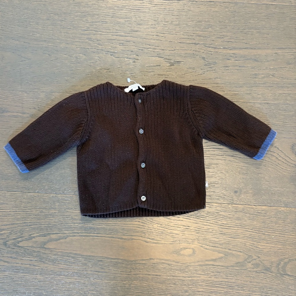 Jacadi designer baby boy cardigan 3M NWat ret $126